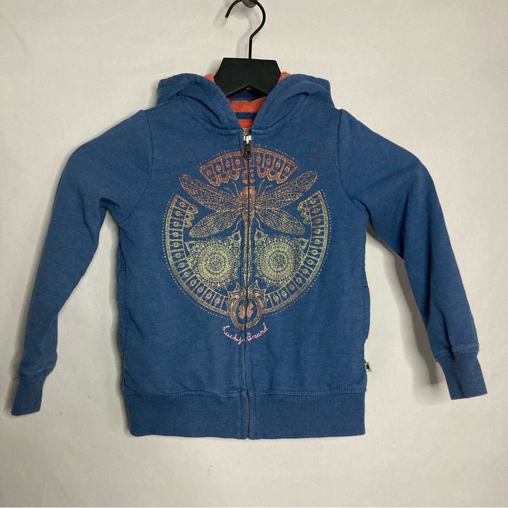 *DONATED* LUCKY BRAND girl’s zip up hoodie size XS 5/6
